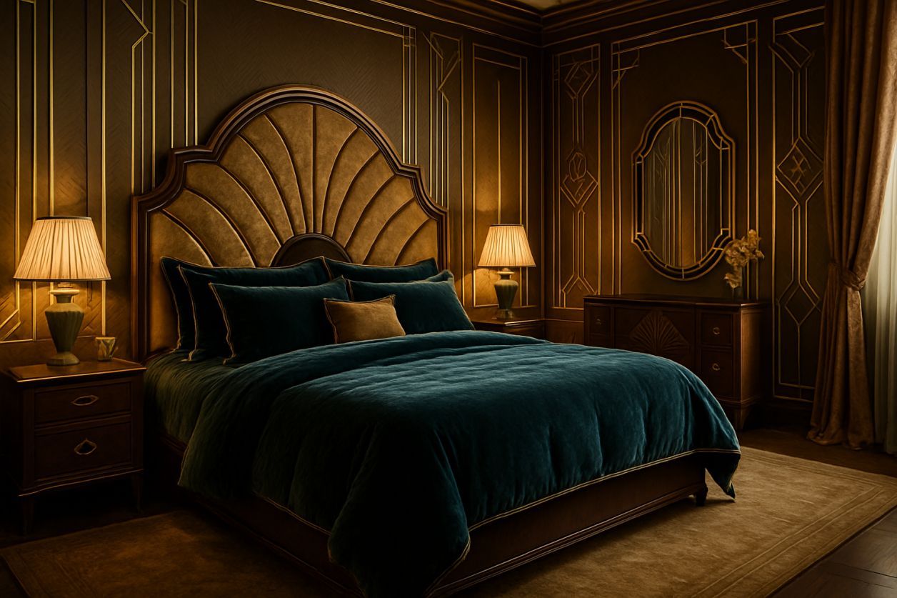 Chambre adulte : l’art déco réinventé