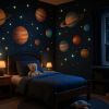 Chambre d’enfant : déco galaxie magique
