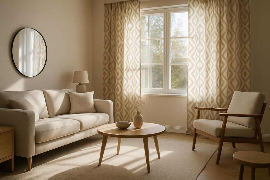 Rideaux géométriques : réveillez votre séjour