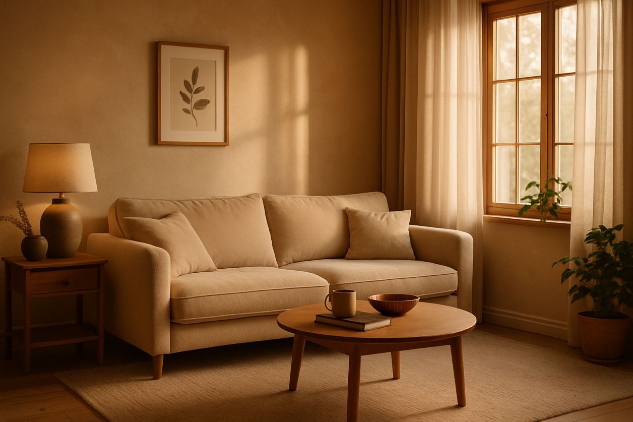 Déco cocooning : oser le ton café-lait