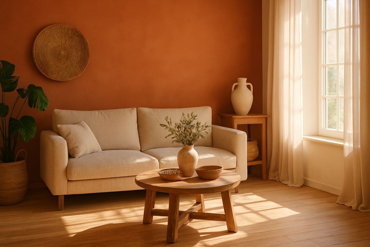 Mur terracotta : la teinte sans fausse note