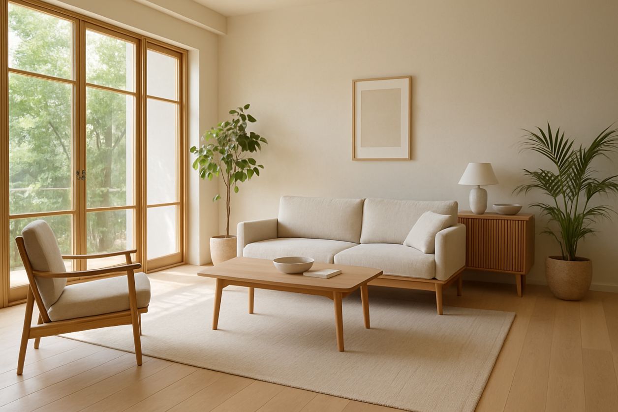 Salon lumineux : adoptez le style japandi