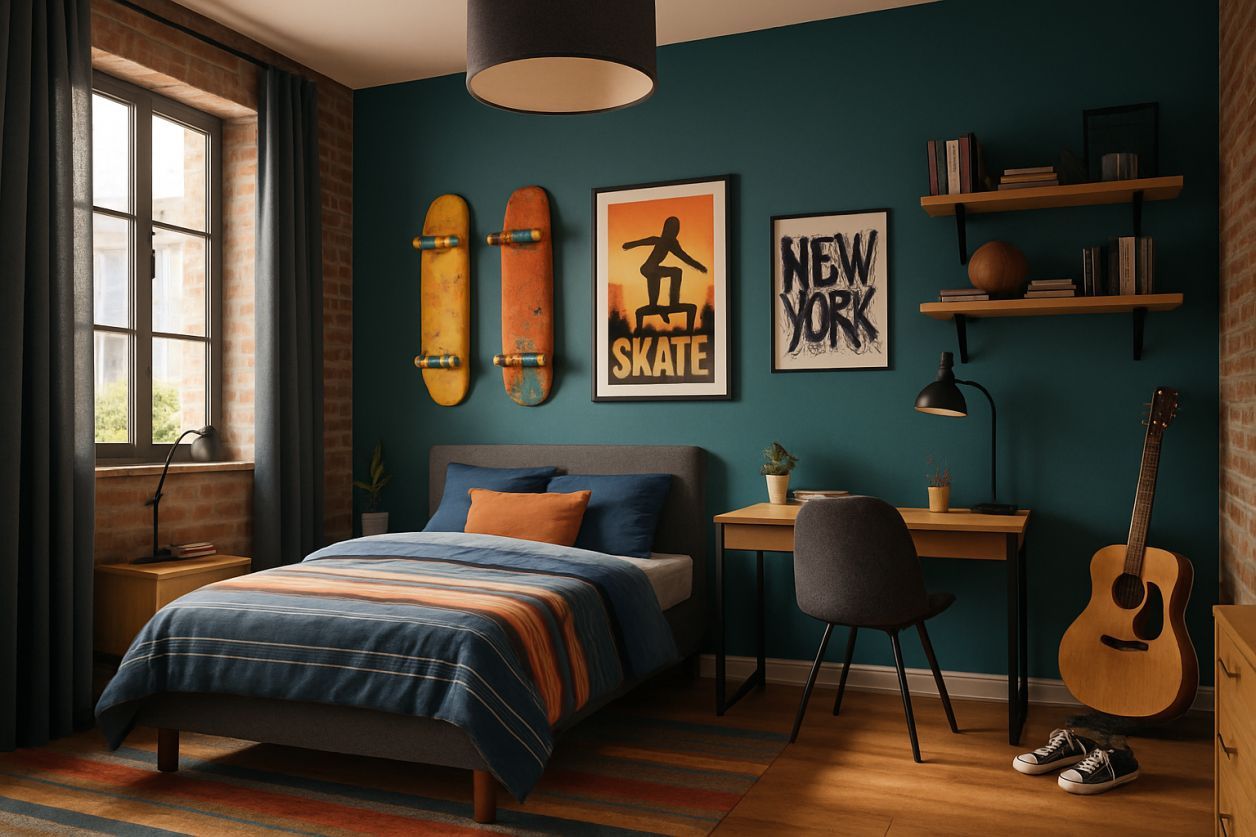 Idées déco cool pour chambre ado garçon