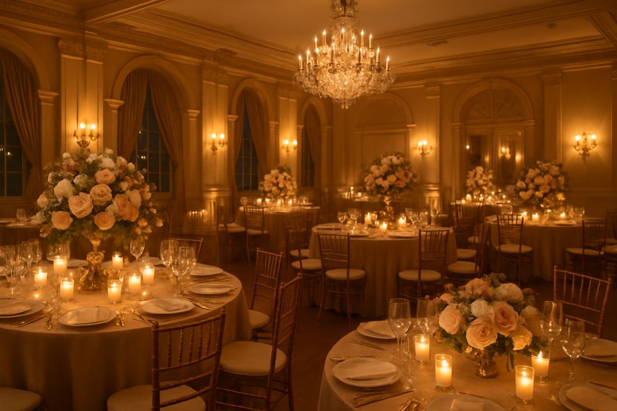 Idées déco salle de mariage inoubliable