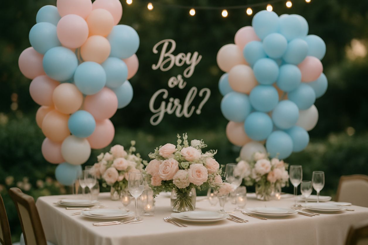 Idées déco gender reveal à couper le souffle