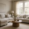 Salon gris et blanc : ambiance cocooning