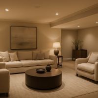 Sous-sol chic : créez un cocon détente