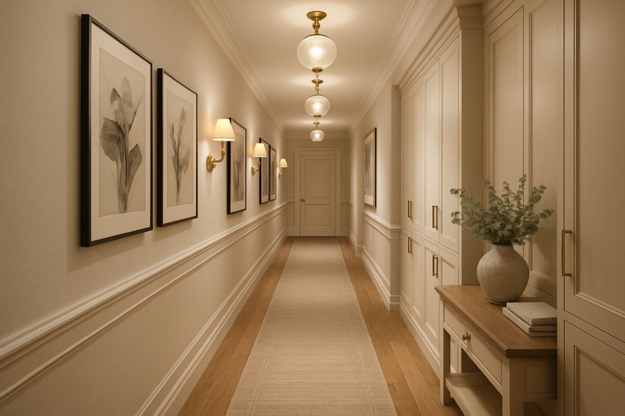 Déco maline pour couloir long et étroit